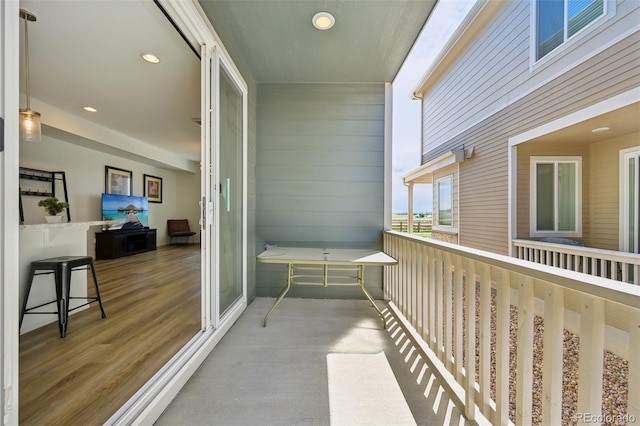 view of balcony