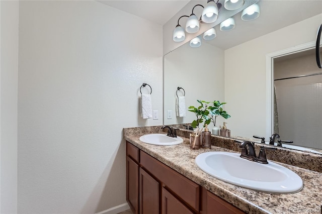 bathroom featuring vanity