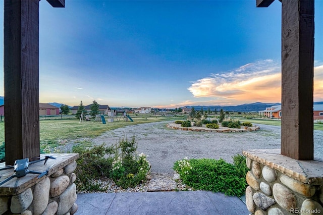 10757 Vista Farms Ct, Salida, CO 81201 - view of grassy yard with a playground
