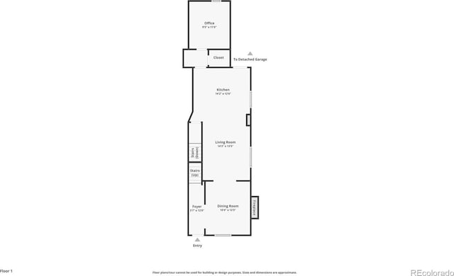 1612 N High St, Denver, CO 80218 - view of room layout