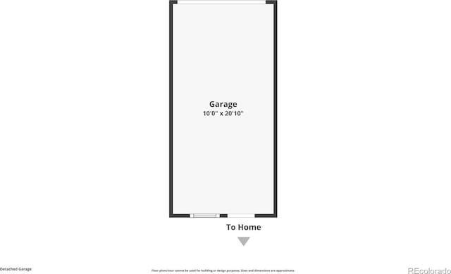 1612 N High St, Denver, CO 80218 - view of floor plan / room layout
