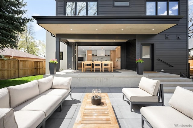 1462 S Vine St, Denver, CO 80210 - view of patio / terrace featuring an outdoor hangout area