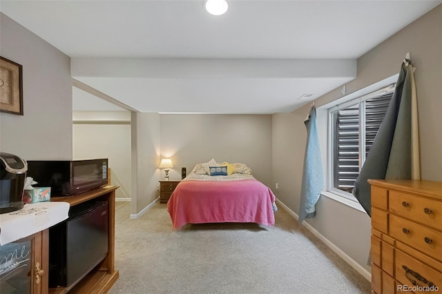 20460 Oakbrook Ln, Parker, CO 80138 - bedroom featuring carpet flooring, refrigerator, and baseboards