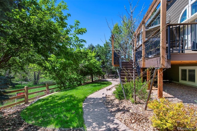 20460 Oakbrook Ln, Parker, CO 80138 - view of property's community featuring stairs and a wooden deck
