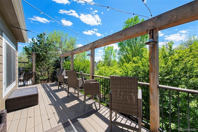 20460 Oakbrook Ln, Parker, CO 80138 - view of wooden deck