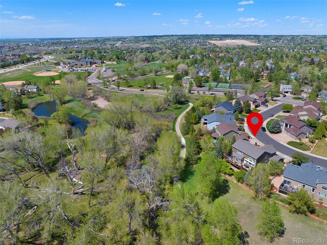 20460 Oakbrook Ln, Parker, CO 80138 - view of property location with a large body of water and nearby suburban area