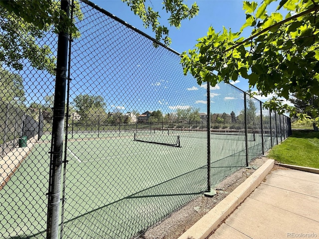 20460 Oakbrook Ln, Parker, CO 80138 - view of tennis court with fence