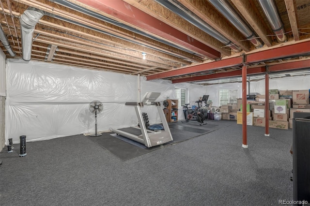 14258 Greenfield Loop, Parker, CO 80134 - workout area featuring carpet flooring