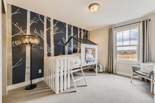 bedroom with carpet flooring