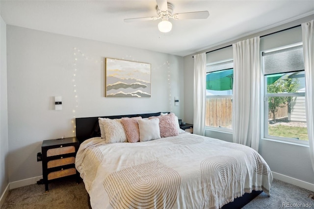 4080 Adams St, Denver, CO 80216 - carpeted bedroom featuring baseboards and ceiling fan