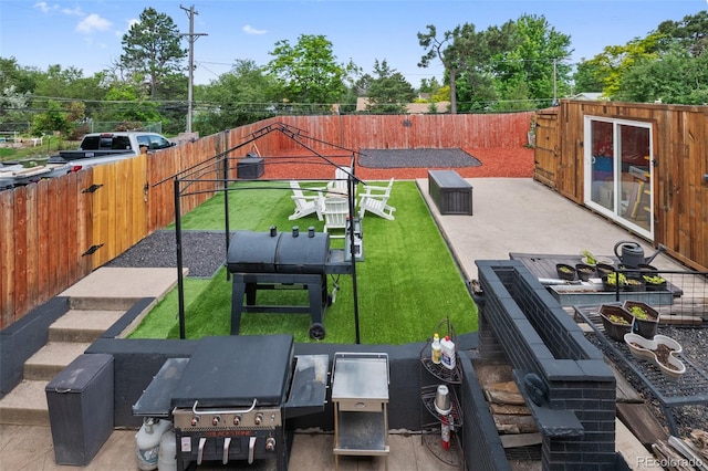 2633 Summit Dr, Colorado Springs, CO 80909 - fenced backyard with a playground