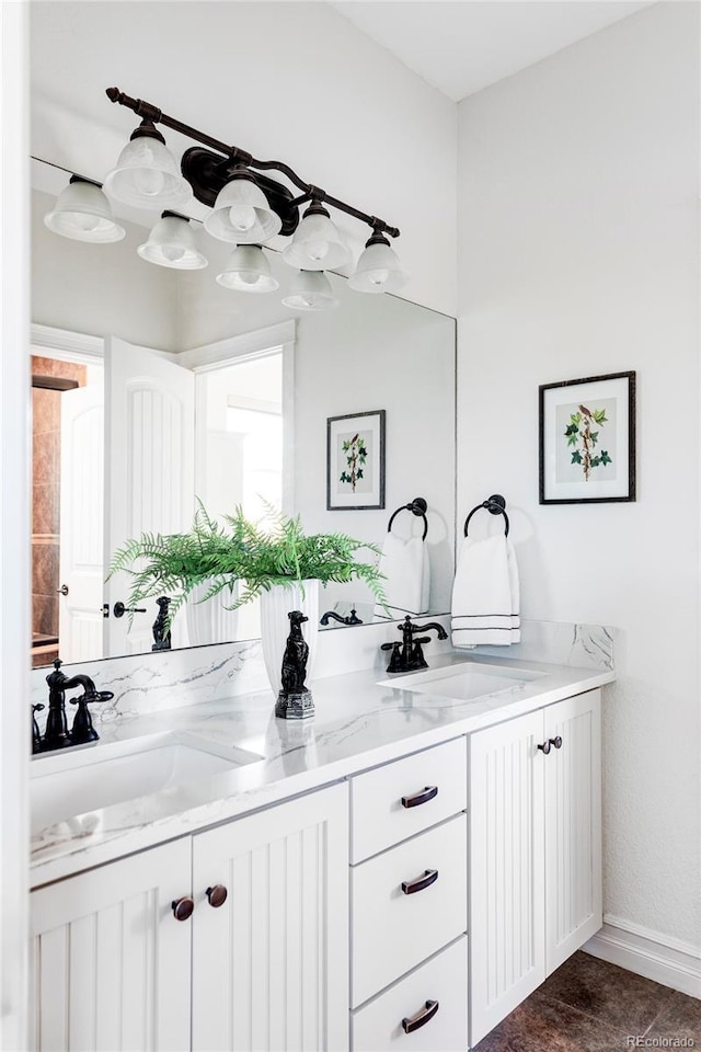 bathroom with vanity