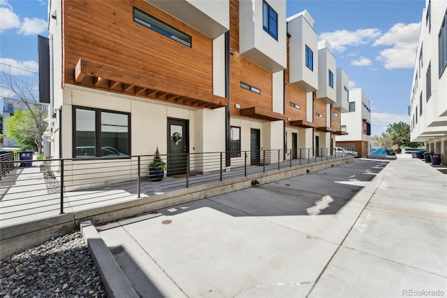 exterior space with a residential view