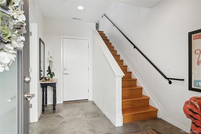foyer entrance with stairs