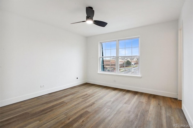 9120 E Girard Ave Unit 12, Denver, CO 80231 - empty room with wood finished floors and ceiling fan
