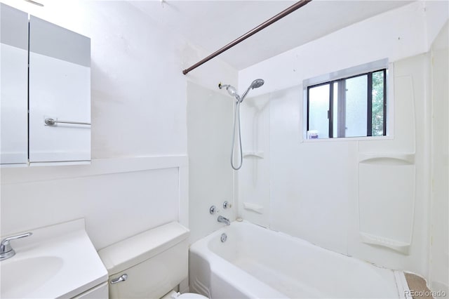 1703 W Weaver Ave, Littleton, CO 80120 - full bathroom with toilet, vanity, and shower / bath combination