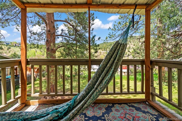 26351 Sheldon St, Kittredge, CO 80457 - view of wooden terrace