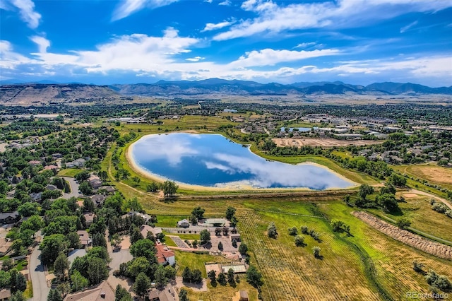 13837 W 59th Pl, Arvada, CO 80004 - aerial view of a water and mountain view