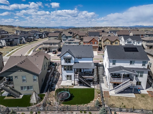 drone / aerial view featuring a residential view