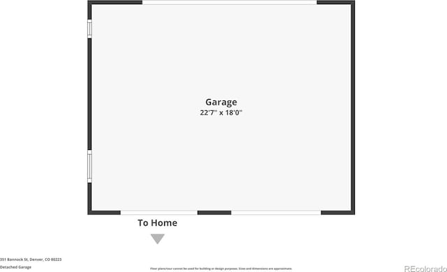 351 Bannock St, Denver, CO 80223 - view of room layout