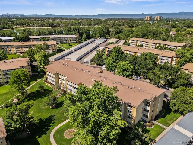 610 S Alton Way Unit 7C, Denver, CO 80247 - drone / aerial view of mountains and apartment complex / building