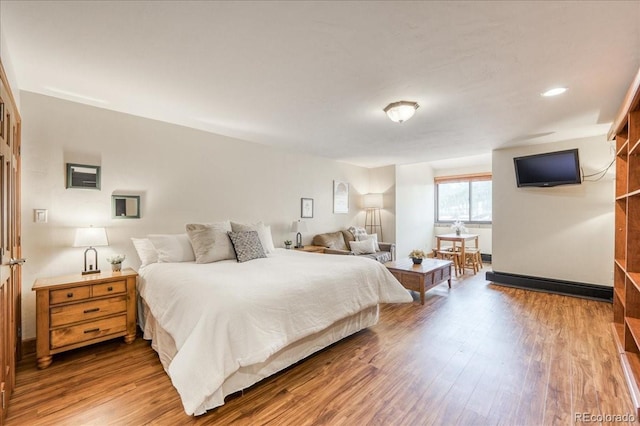 189 Ten Mile Cir Unit 551, Frisco, CO 80443 - bedroom featuring wood finished floors and recessed lighting
