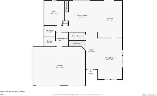 13962 Dexter Way, Thornton, CO 80602 - view of property floor plan