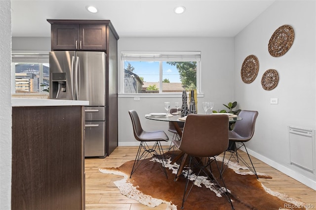 4451 Eliot St, Denver, CO 80211 - dining space with recessed lighting and light wood finished floors