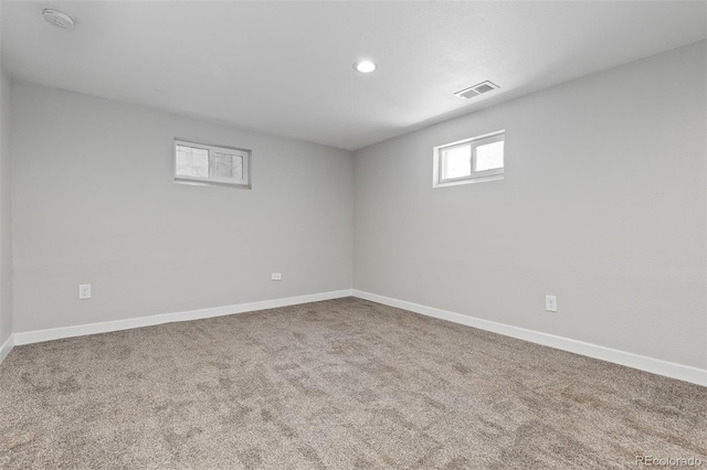 4451 Eliot St, Denver, CO 80211 - below grade area featuring carpet and recessed lighting