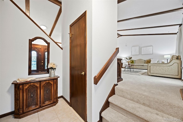 4677 S Wolff St, Denver, CO 80236 - staircase with tile patterned flooring and baseboards