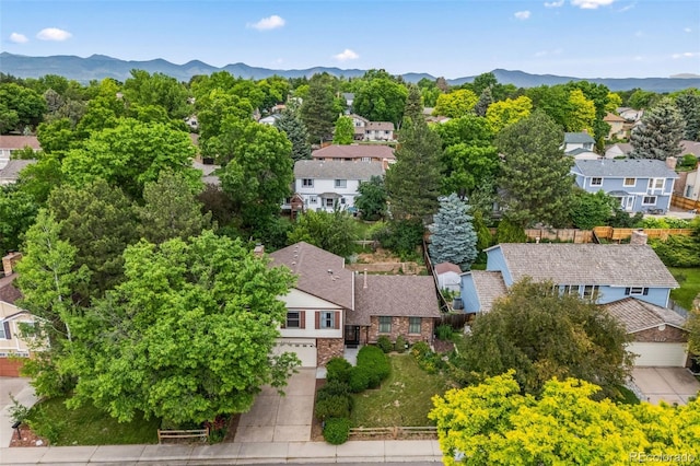 4677 S Wolff St, Denver, CO 80236 - aerial view of residential area with a mountain backdrop