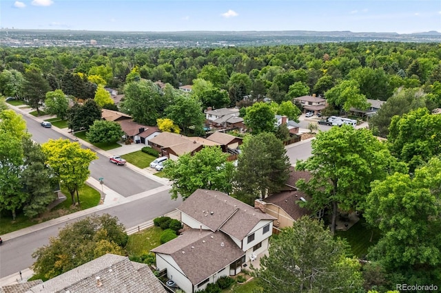 4677 S Wolff St, Denver, CO 80236 - aerial view of residential area with a forest
