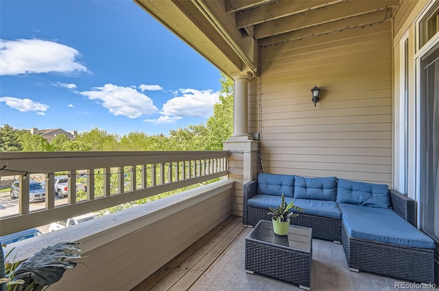 8445 S Holland Way Unit 205, Littleton, CO 80128 - balcony featuring outdoor lounge area