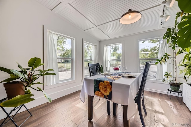947 S Yates St, Denver, CO 80219 - dining area featuring light wood-type flooring and baseboards