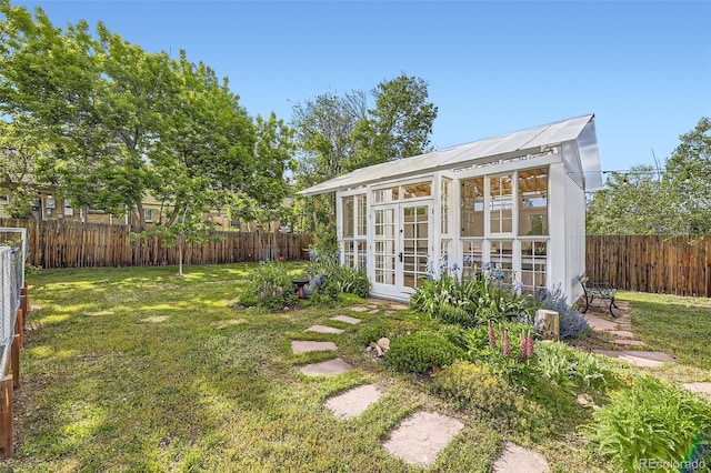 947 S Yates St, Denver, CO 80219 - view of outdoor structure featuring french doors
