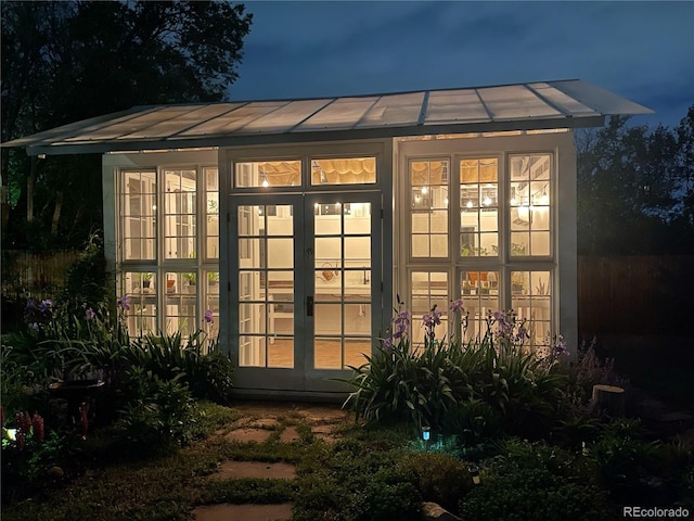 947 S Yates St, Denver, CO 80219 - view of outdoor structure featuring french doors