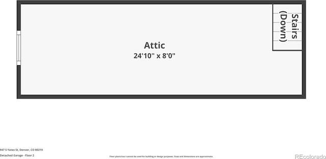 947 S Yates St, Denver, CO 80219 - property floor plan