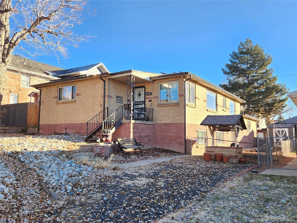 view of rear view of house