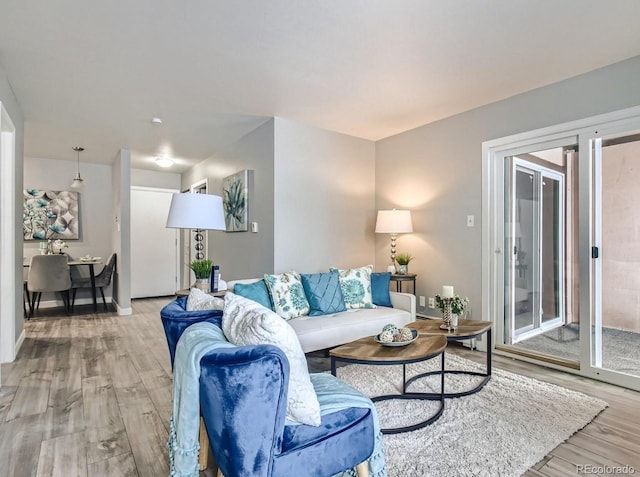 8330 Zuni St Unit 116, Denver, CO 80221 - living room featuring light wood-style flooring