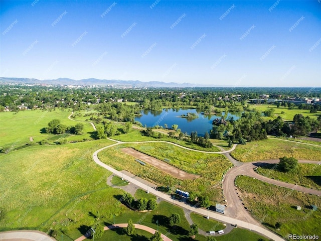453 S Quay St, Lakewood, CO 80226 - drone / aerial view with a water and mountain view