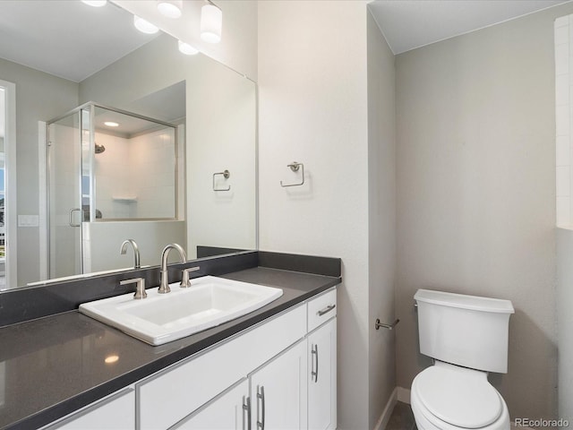 3654 Penang Dr, Castle Rock, CO 80109 - bathroom featuring vanity and a stall shower