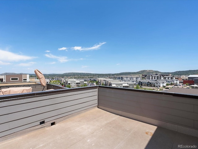 3654 Penang Dr, Castle Rock, CO 80109 - patio / terrace with a mountain view