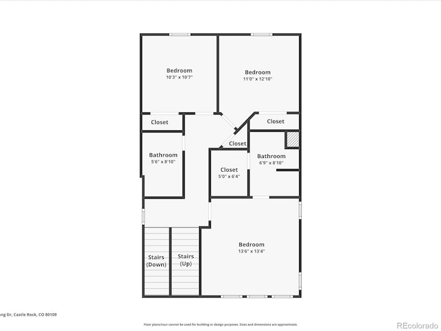 3654 Penang Dr, Castle Rock, CO 80109 - view of property floor plan