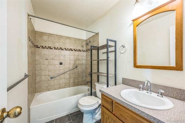 225 E 8th Ave Unit 10, Longmont, CO 80504 - bathroom featuring shower / washtub combination, vanity, and tile patterned floors