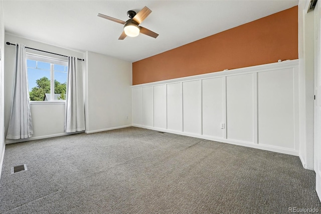 6039 Quay Ct, Arvada, CO 80003 - empty room featuring a ceiling fan and carpet flooring