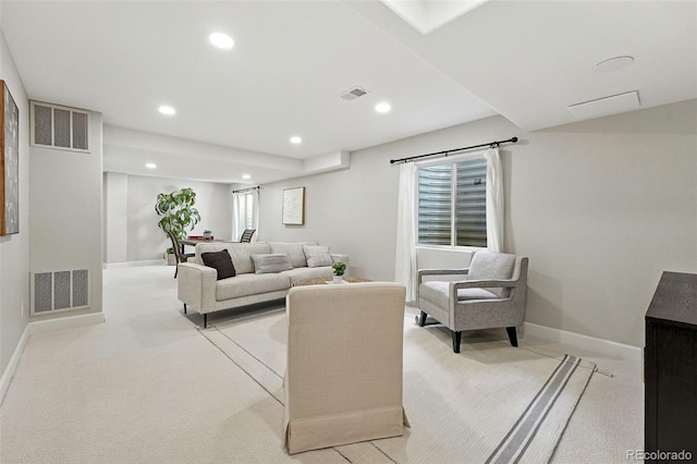 6039 Quay Ct, Arvada, CO 80003 - living area with recessed lighting and light colored carpet