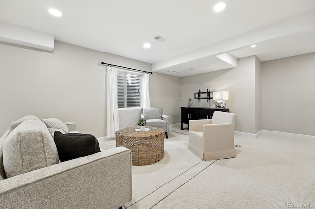 6039 Quay Ct, Arvada, CO 80003 - living area featuring recessed lighting and light carpet