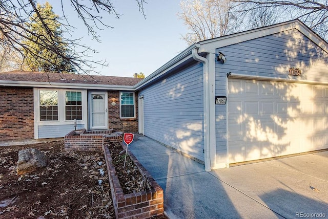 ranch-style house with a garage