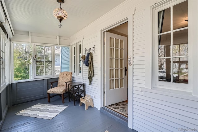 view of sunroom / solarium