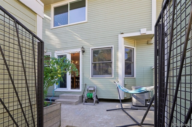 view of patio featuring cooling unit